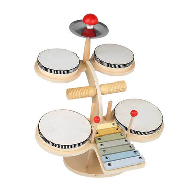 MiniMaestro | Descubre la diversión musical - Set de batería de madera y xilófono para niños